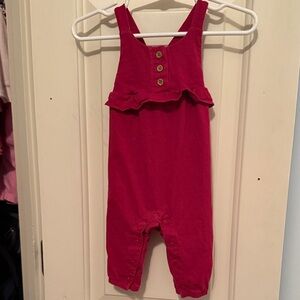 Berry Colored Ruffle Jumpsuit